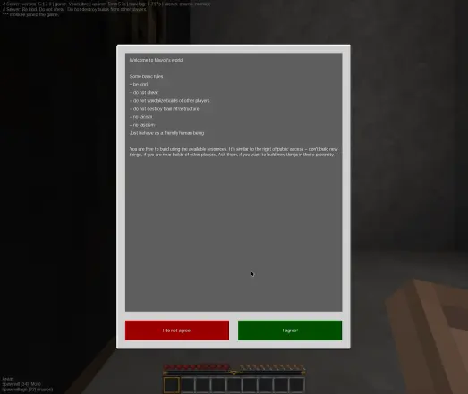 Voxelibre Welcome Text auf mavori.ch